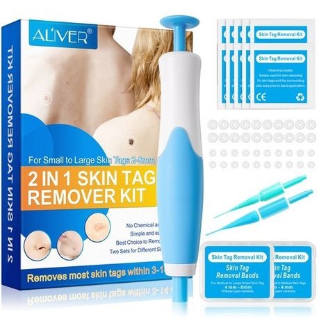 Aliver Double-headed Wart Removal Pen Set (Blue)
