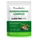 Acentiallabs Ashwagandha Complex 6000mg 300 Softgels - Unisex 1 Pack