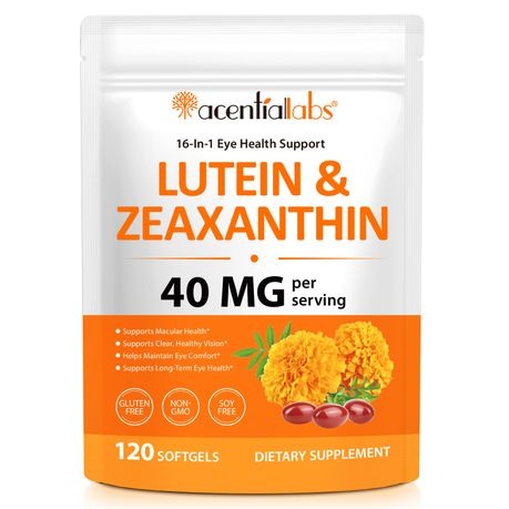 Acentiallabs Lutein & Zeaxanthin 16-In-1 Eye Health Support - 2 Pack