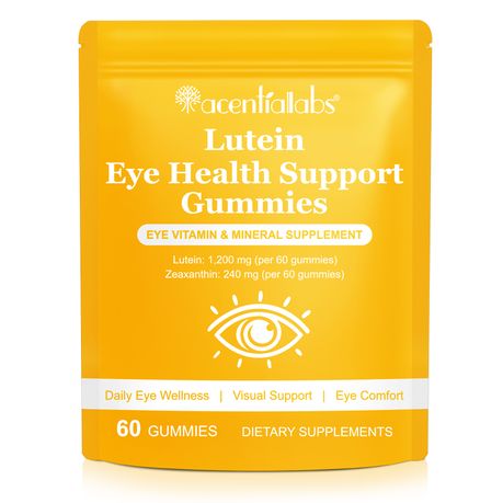 Acentiallabs Lutein Eye Health Support Gummies 60 Count - 4 Pack