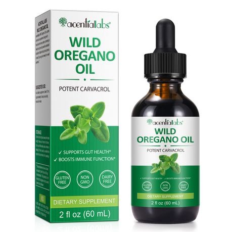 AcentialLabs Wild Oregano Oil -Potent Carvacrol Immune Support - 1 Pack