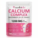 Acentiallabs Calcium Complex with Vitamins 1200mg - 120 Softgels - 4 Pack