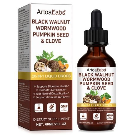 ArtoaLabs Black Walnut & Wormwood Liquid 60ml - 1 Pack