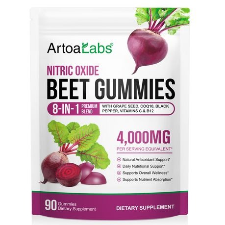 ArtoaLabs Beet Root Gummies 90p - 4 Pack